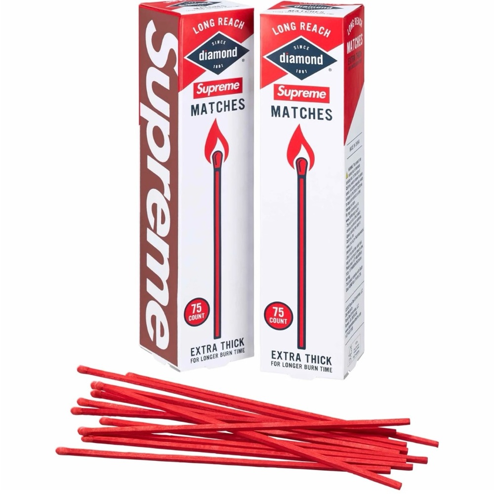 Supreme/ diamond Matches| Long Reach Box of 75| SS24